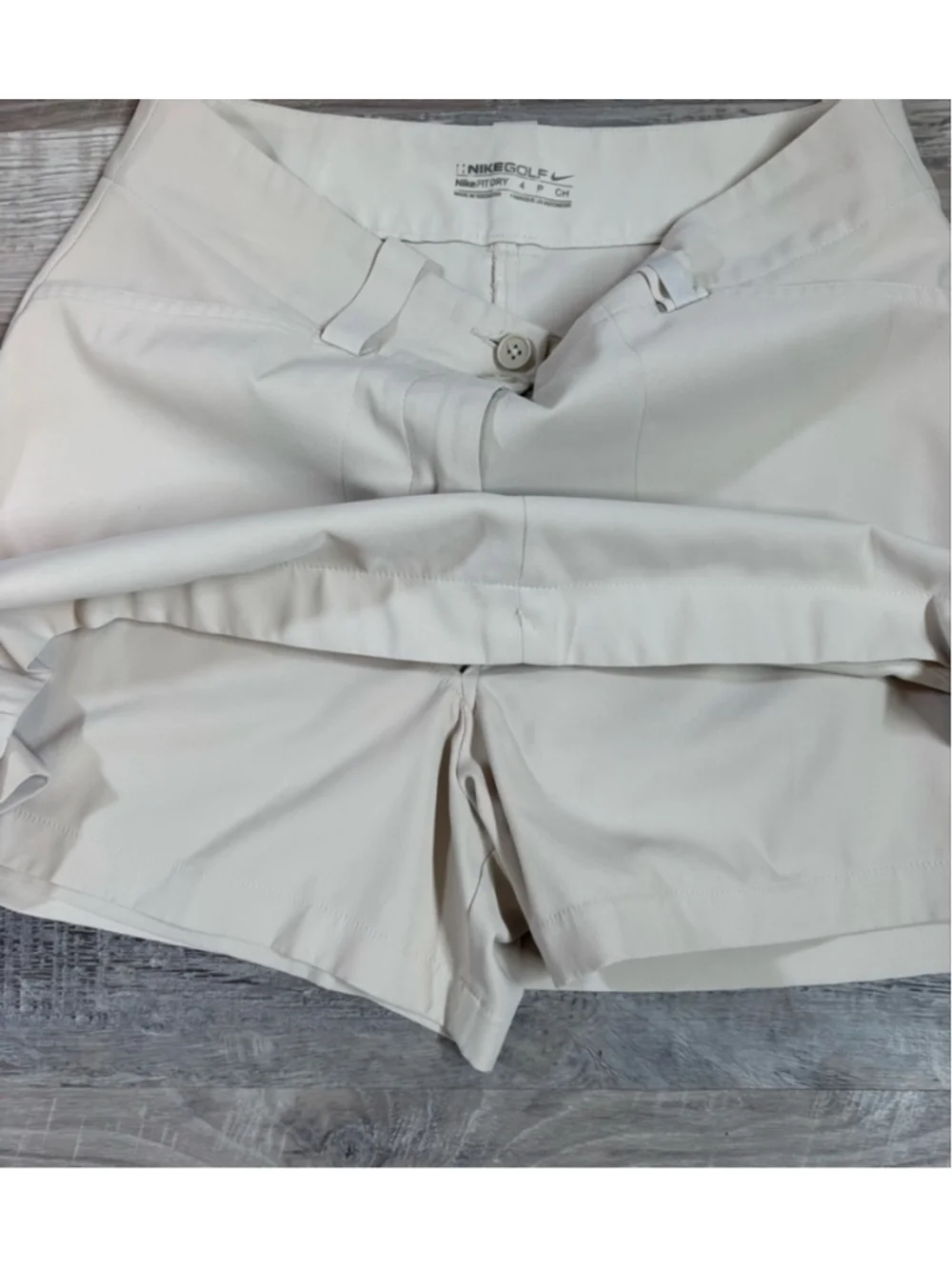 Nike Golf Tour Performance Dri-FIT Beige Skort Size 4 Tennis Athletic Golf